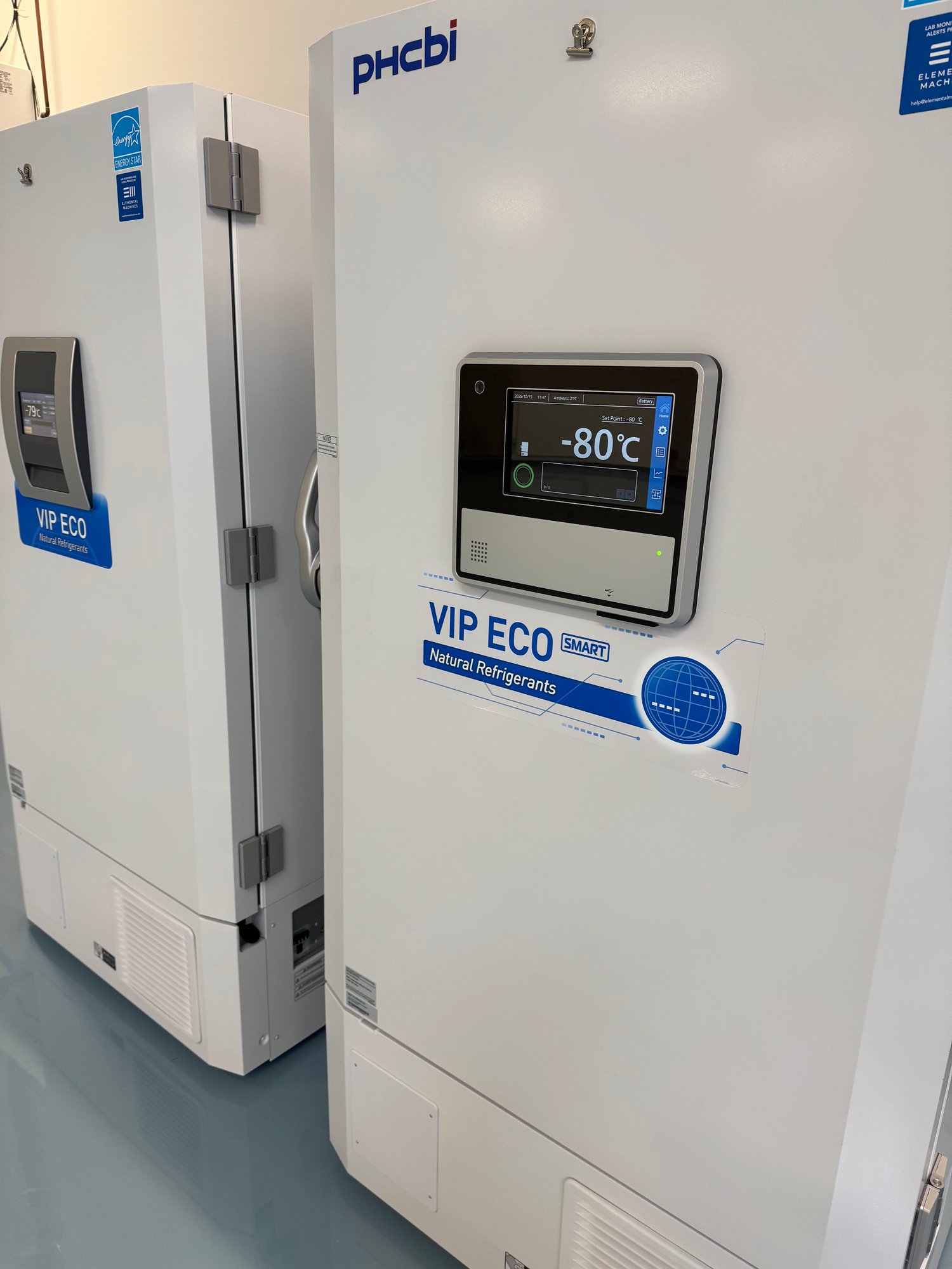 Ultra-low temperature –80 °C storage freezers at Trepte Biostorage facility in San Diego. Ultra-low temperature –80 °C storage freezers at Trepte Biostorage facility in San Diego.